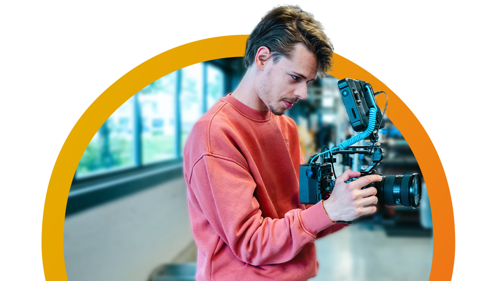 Bas filmen bij klant