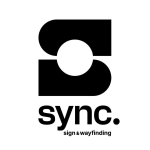 SYNC. sign & wayfinding logo