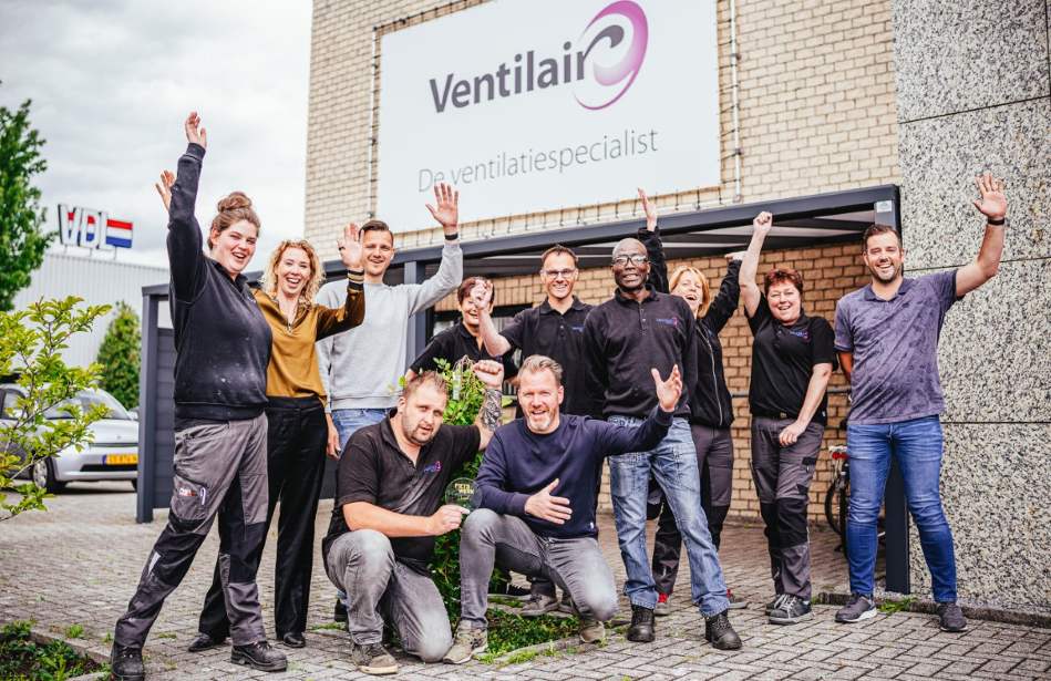 Ventilair - winnaar Fiets naar je werk dag award