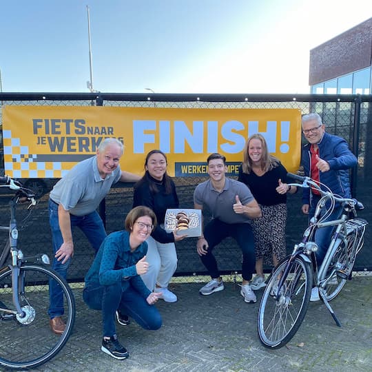 Jasno winnaar fiets naar je werk dag