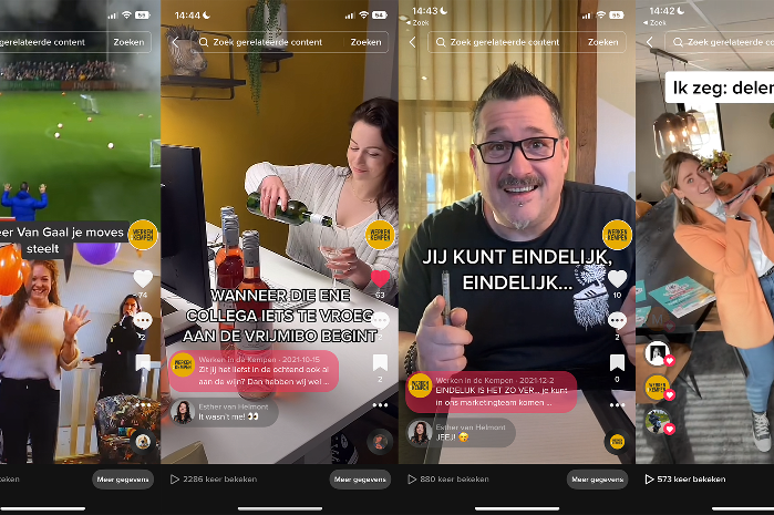 Tiktoks voor employer branding